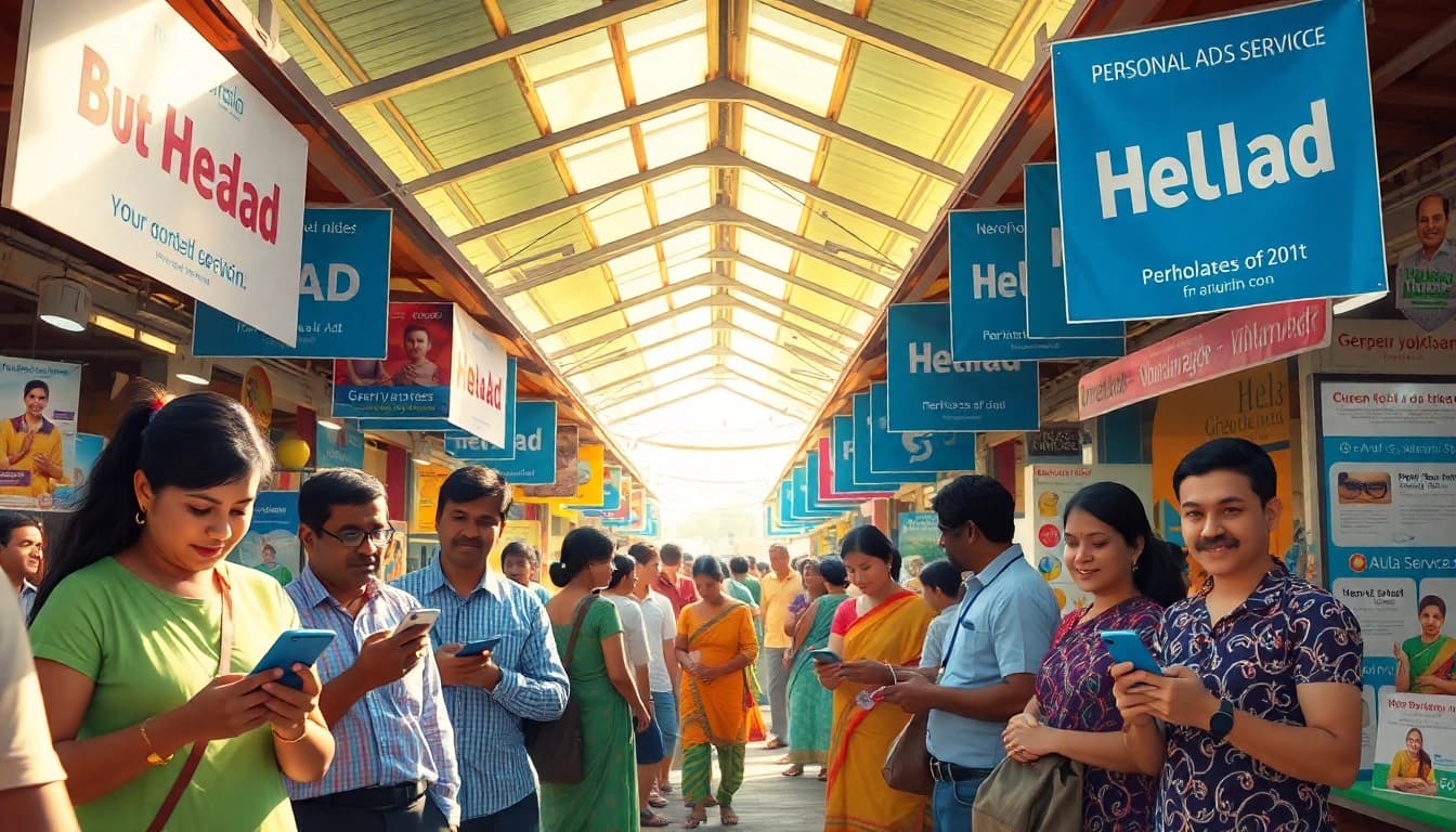 Engaging marketplace showcasing Hela Ad services for personal and spa ads in Sri Lanka.