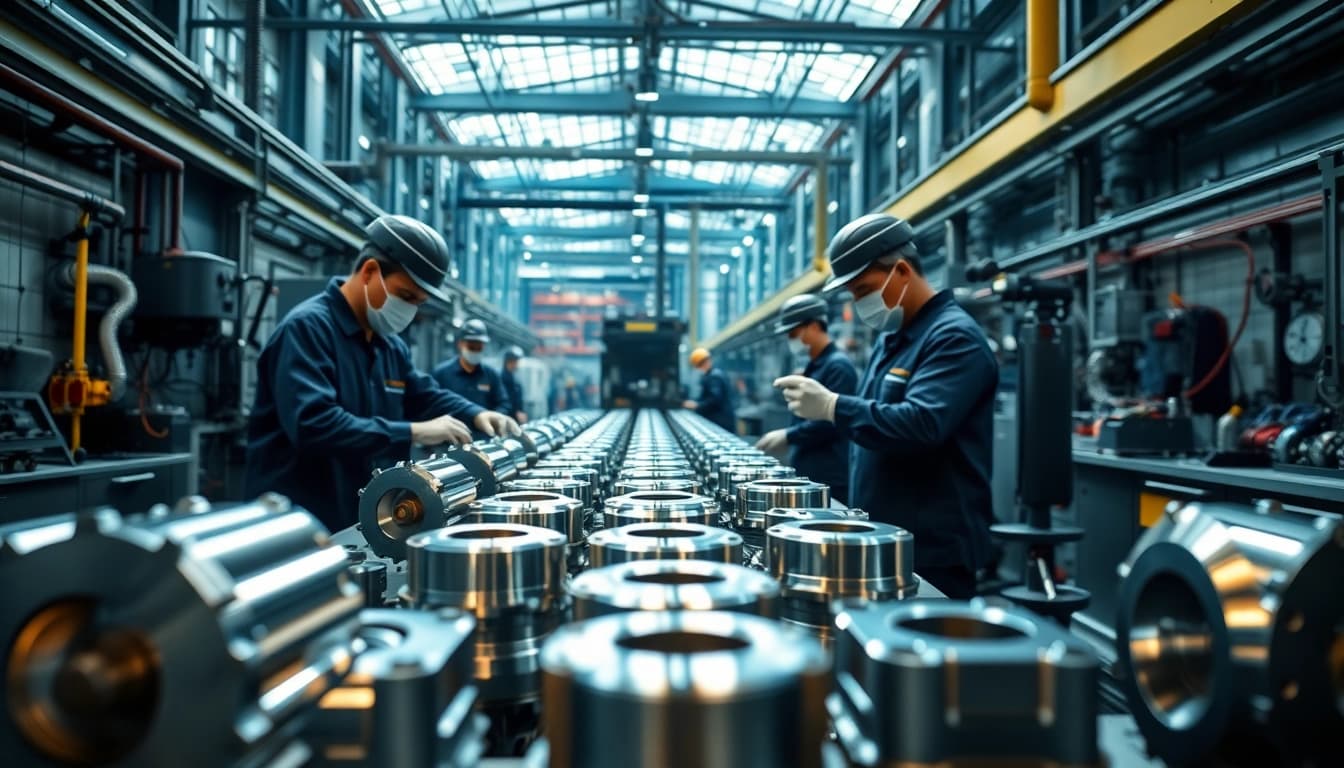 Nickel chrome plating Malaysia showcased in a modern diecasting factory environment.