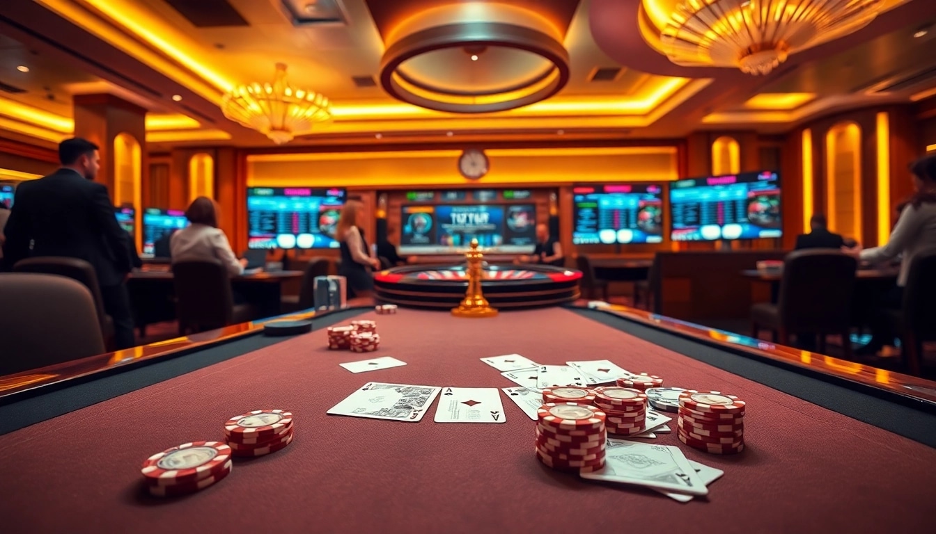 Experience the excitement of online gambling with rikvip.gb.net’s professional atmosphere featuring poker and roulette.