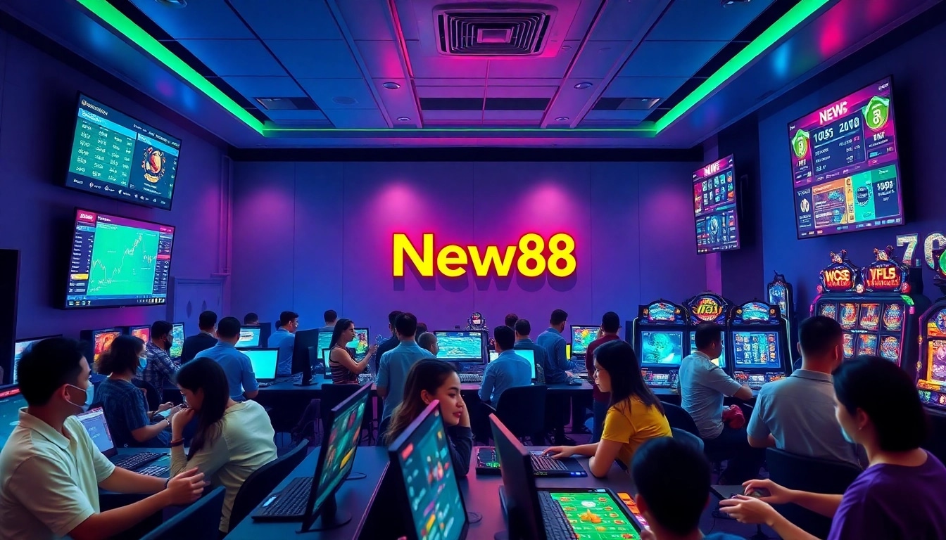 Engaging players on new88go.com with diverse online gaming options in a lively atmosphere.