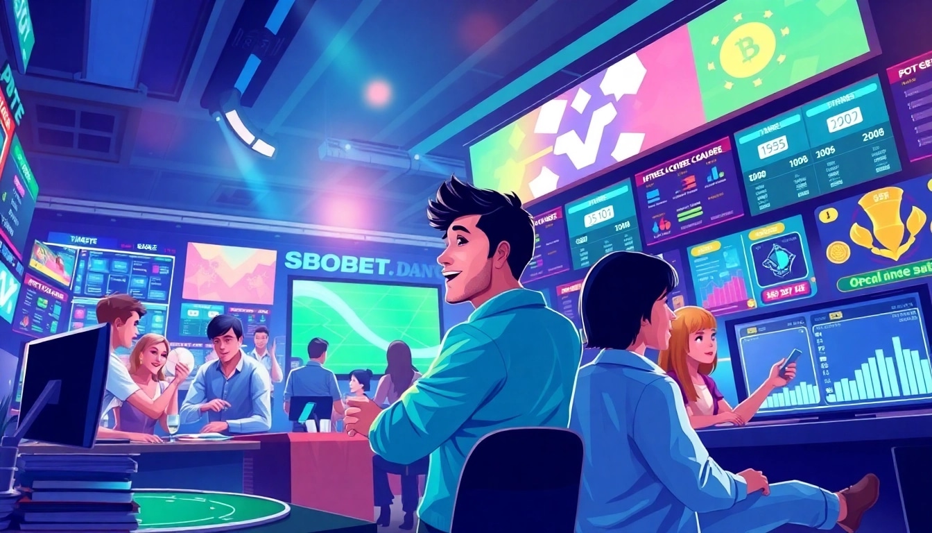 Engaging online betting scene from sbobet.dance showcasing diverse games and vibrant atmosphere.