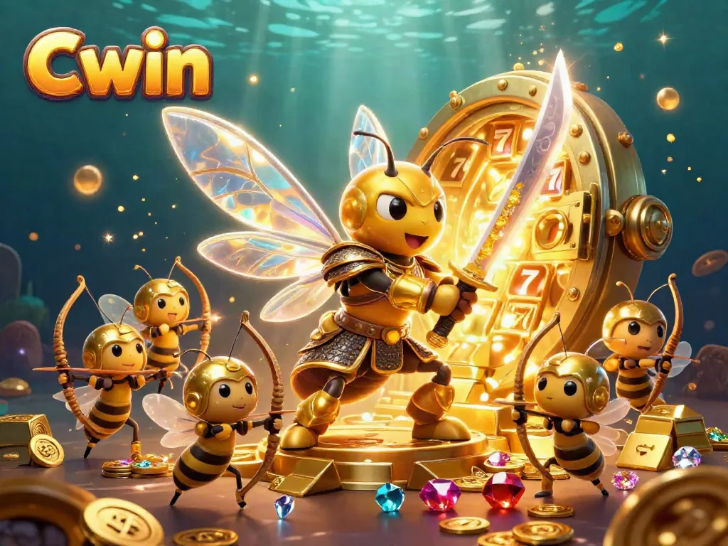 Cwin dazzles with golden treasures and vibrant characters, tapping into the gaming thrill.