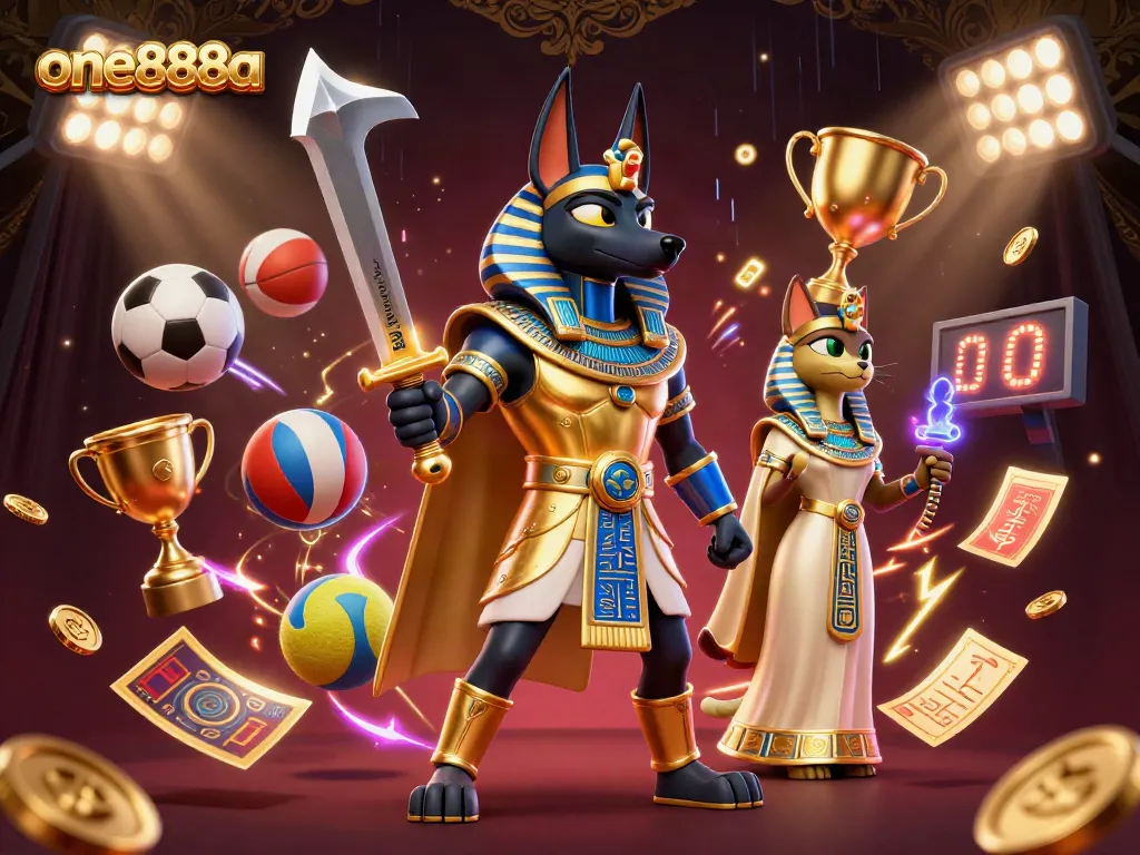 Experience thrilling bets with one888a and ancient Egyptian warriors amidst dynamic gaming elements.