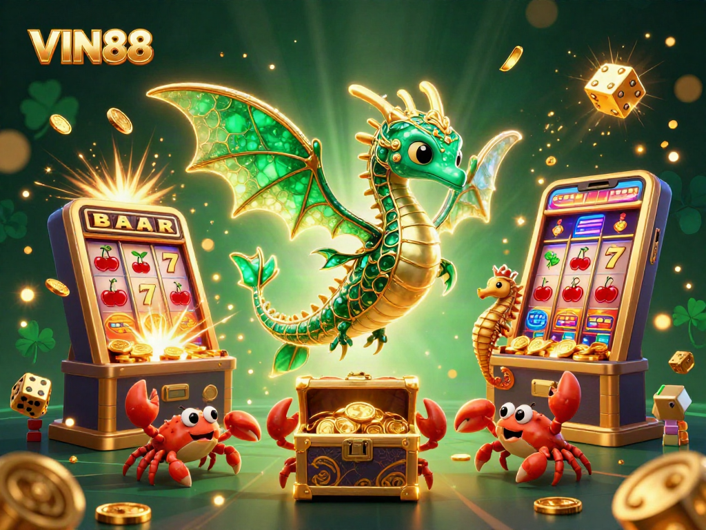 Join the excitement with VIN88's 3D slot machine and stunning treasure elements.