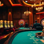 Kp88 casino gaming scene showcasing a thrilling roulette table and engaged players.