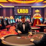 Players enjoying games at UU88 casino, featuring vibrant tables and exciting slot machines.