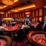 Experience thrilling gameplay at 7HH casino with vibrant tables and excited players.
