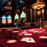 Experience the thrill of EE888 with a vibrant poker game, stacked chips, and a luxurious casino ambiance.