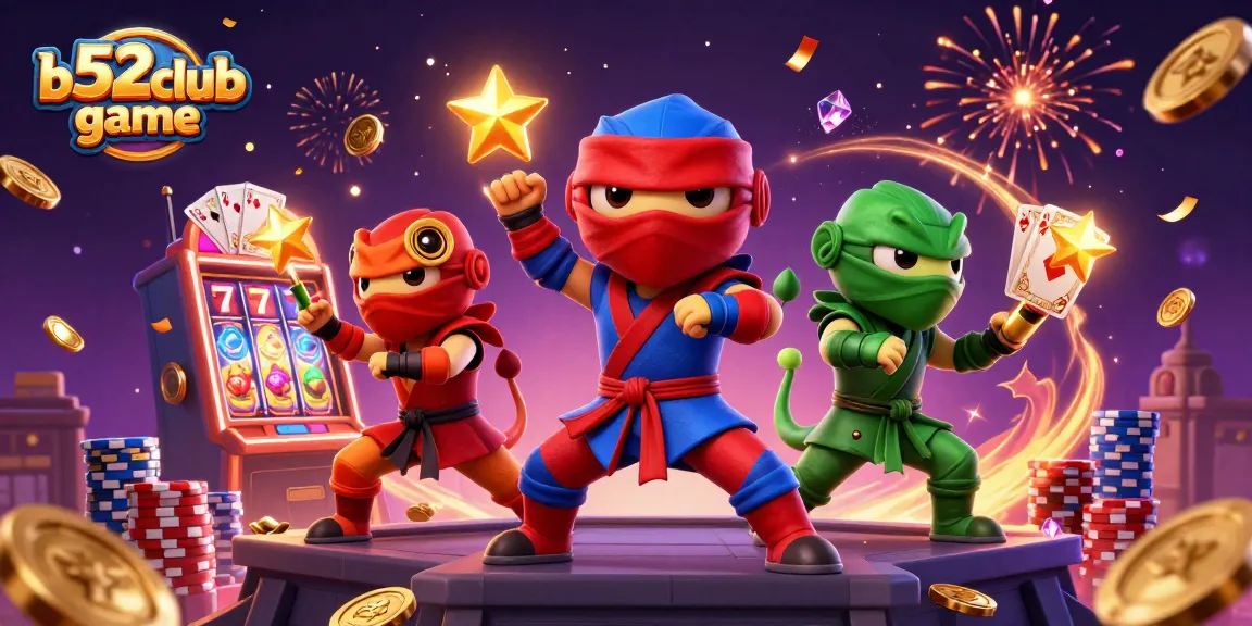 Experience the thrill of b52club game with vibrant 3D ninjas and exciting slots!