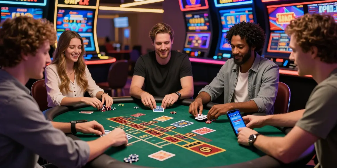 Exciting online casino gaming at https://brcs.co.uk, showcasing diverse players enjoying credit card games in a vibrant atmosphere.