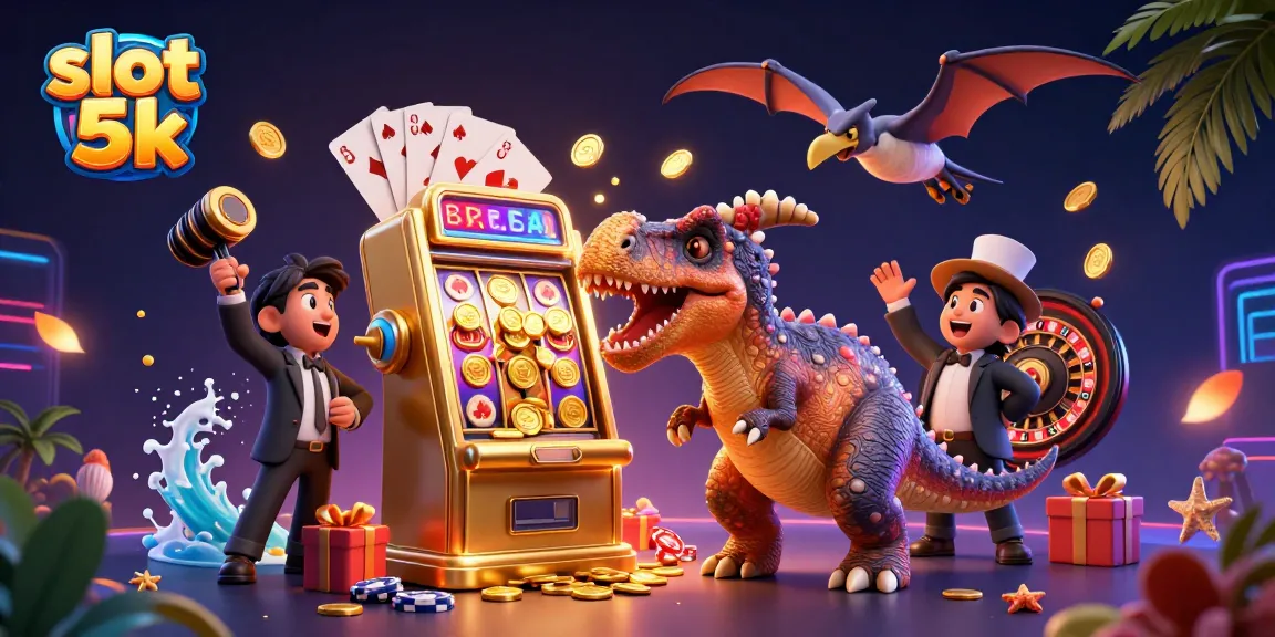 Experience thrill with slot 5k as a 3D pachycephalosaurus wins jackpot coins!