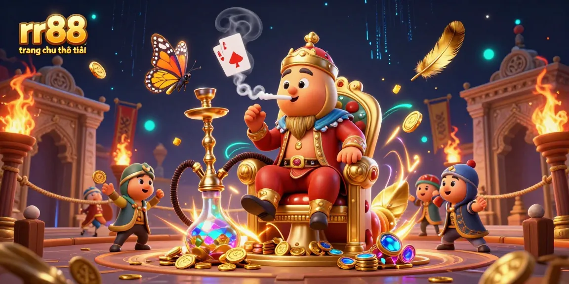 Experience gaming thrills at rr88 trang chủ chính thức with an exciting 3D scene full of dynamic casino elements.